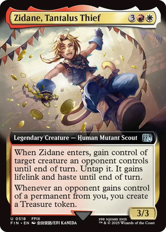 Zidane, Tantalus Thief (#518) (Extended Art)